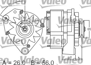 Alternator/Dynamo Valeo 436576