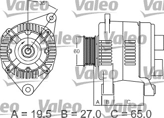 Valeo Alternator/Dynamo 436637