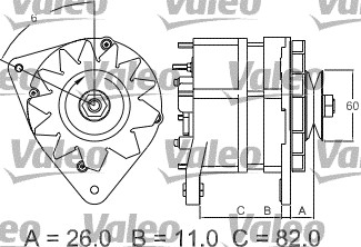 Valeo Alternator/Dynamo 436687
