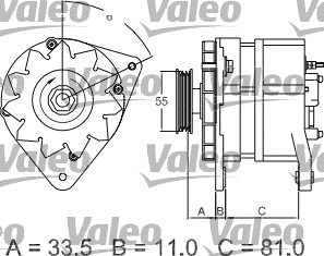 Valeo Alternator/Dynamo 436699