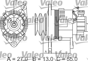 Valeo Alternator/Dynamo 437147
