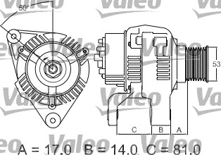 Valeo Alternator/Dynamo 437326