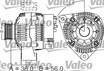 Valeo Alternator/Dynamo 437489