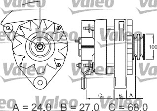 Alternator/Dynamo Valeo 439099