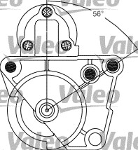 Starter Valeo 458274