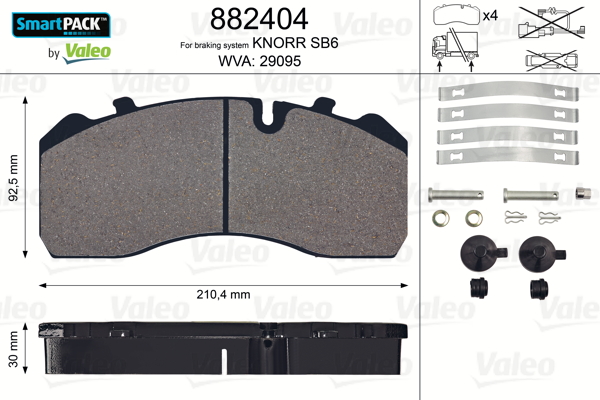 Remblokset Valeo 882404