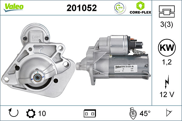 Starter Valeo 201052