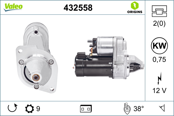 Starter Valeo 432558