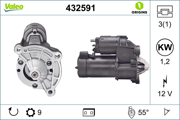 Starter Valeo 432591