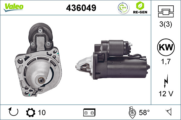 Starter Valeo 436049