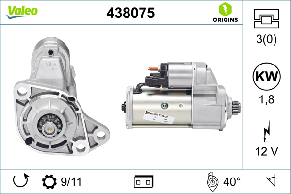 Starter Valeo 438075