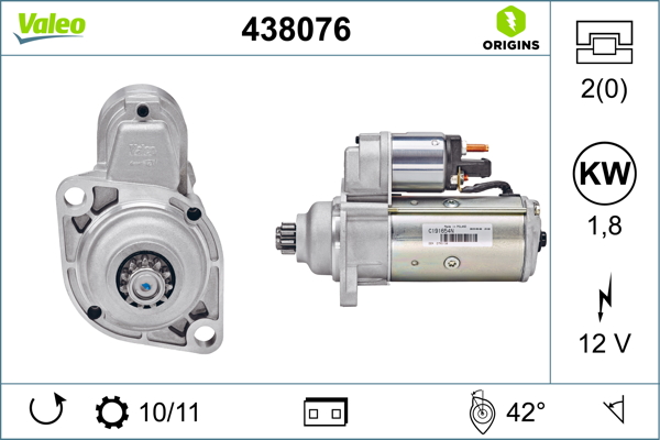 Starter Valeo 438076