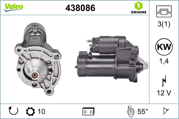 Starter Valeo 438086