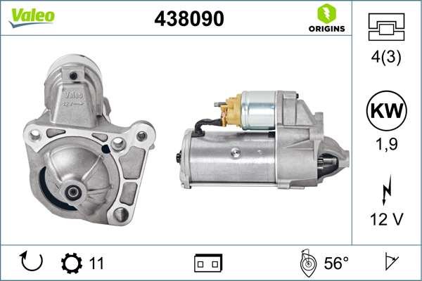 Starter Valeo 438090