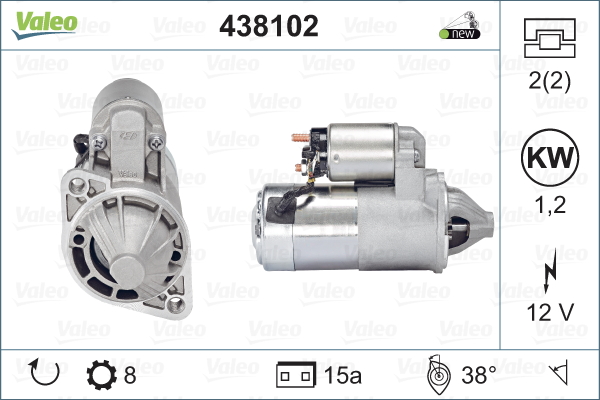 Starter Valeo 438102