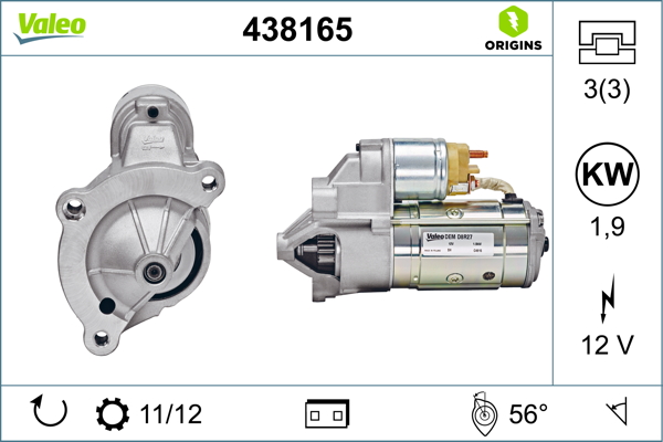 Starter Valeo 438165