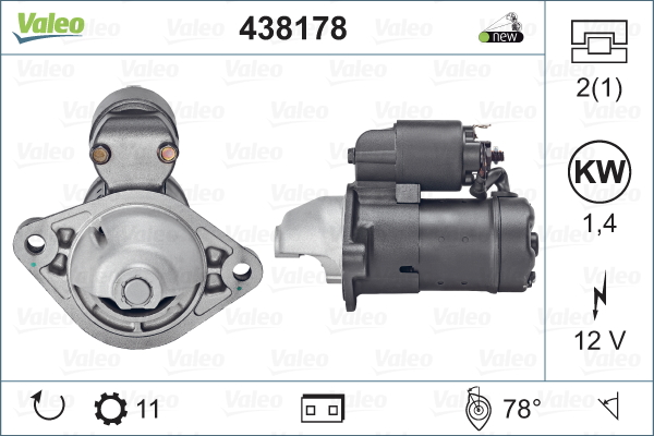 Starter Valeo 438178