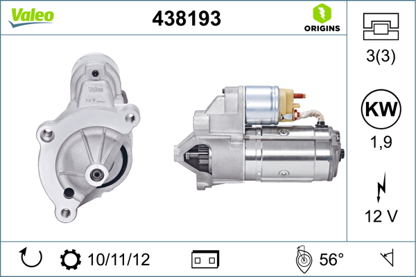 Starter Valeo 438193