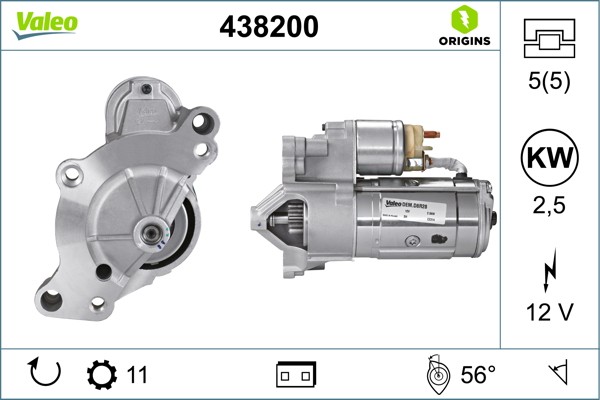 Starter Valeo 438200