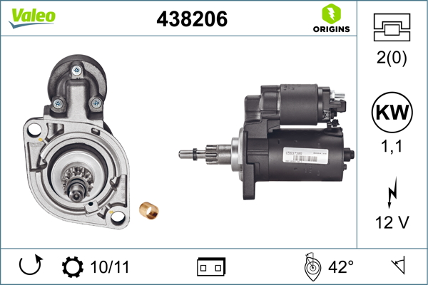 Starter Valeo 438206