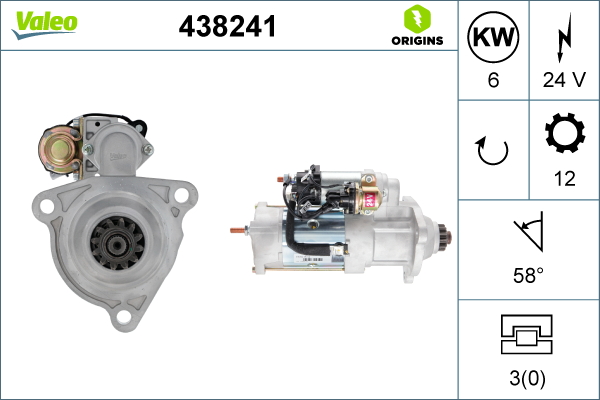 Starter Valeo 438241