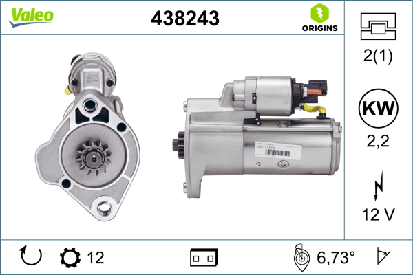 Starter Valeo 438243