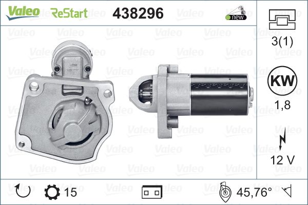 Starter Valeo 438296