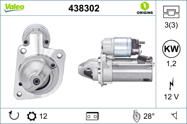 Starter Valeo 438302