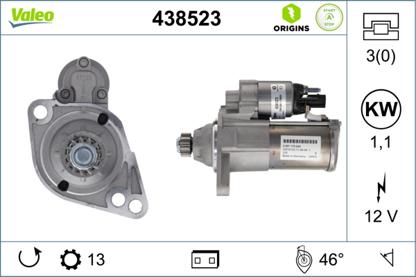 Starter Valeo 438523