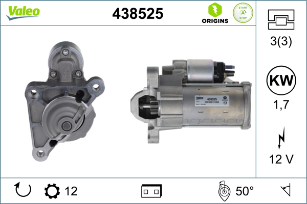 Starter Valeo 438525