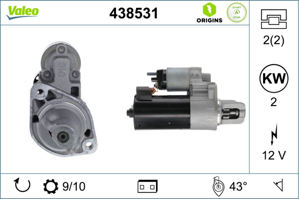 Starter Valeo 438531