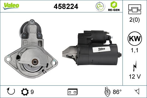 Starter Valeo 458224