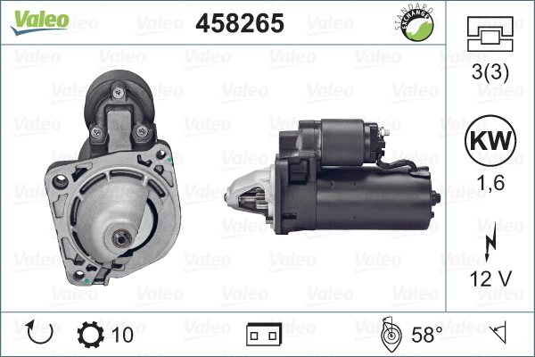 Starter Valeo 458265