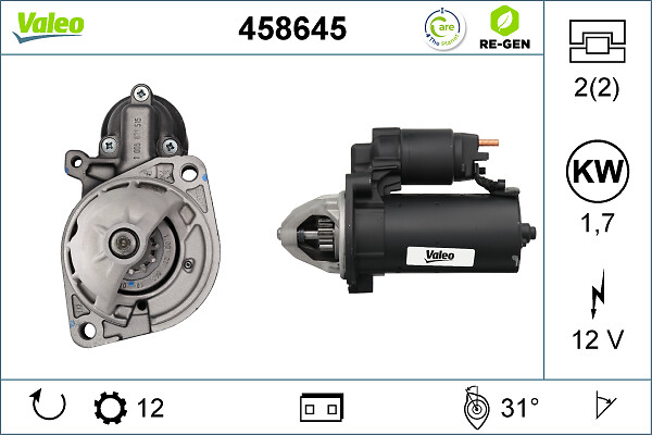 Starter Valeo 458645