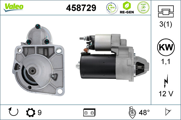 Starter Valeo 458729