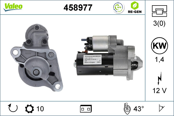 Starter Valeo 458977