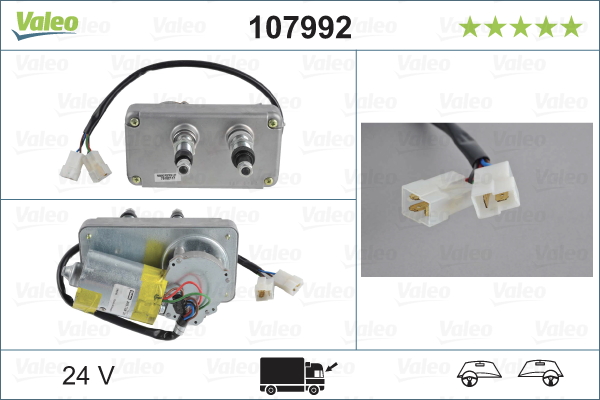 Ruitenwissermotor Valeo 107992