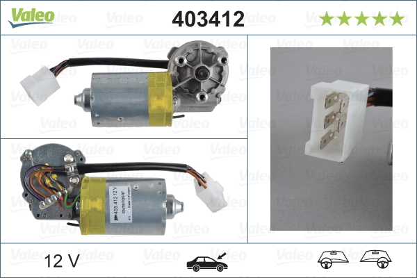 Ruitenwissermotor Valeo 403412