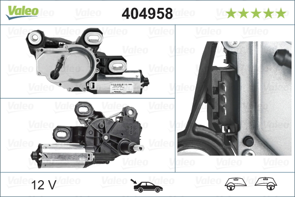 Ruitenwissermotor Valeo 404958