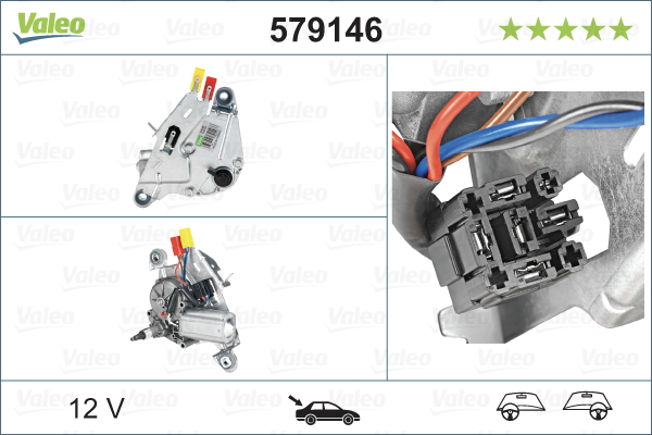 Ruitenwissermotor Valeo 579146