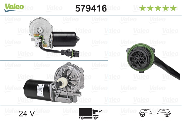 Ruitenwissermotor Valeo 579416