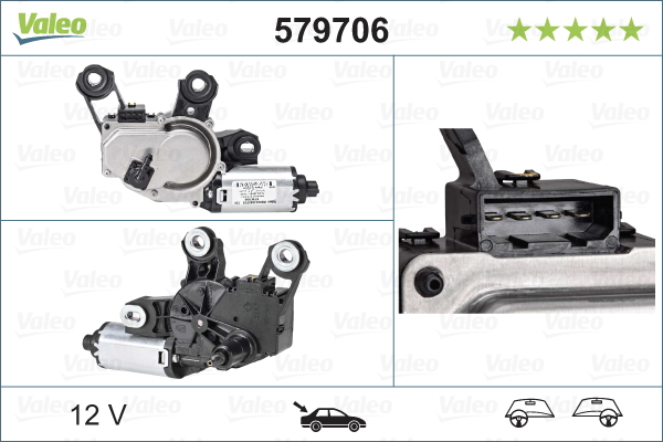 Ruitenwissermotor Valeo 579706