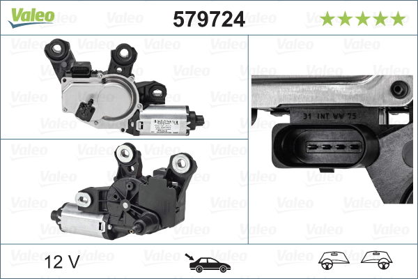 Ruitenwissermotor Valeo 579724