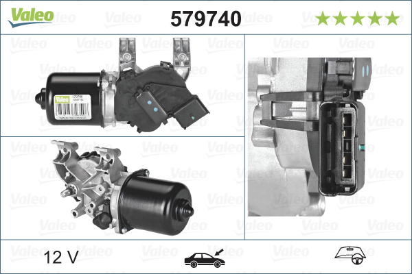 Ruitenwissermotor Valeo 579740