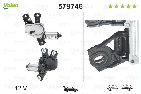 Ruitenwissermotor Valeo 579746