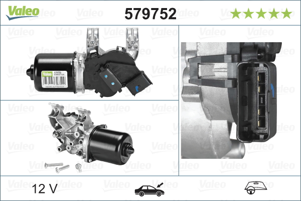 Ruitenwissermotor Valeo 579752