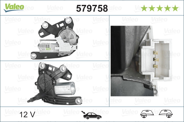 Ruitenwissermotor Valeo 579758