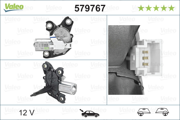 Ruitenwissermotor Valeo 579767