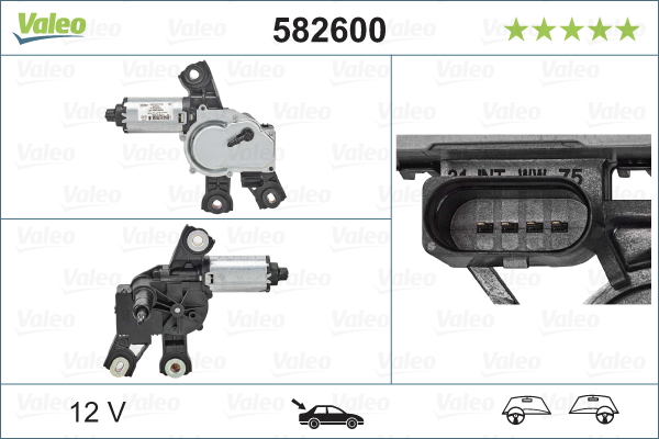 Ruitenwissermotor Valeo 582600