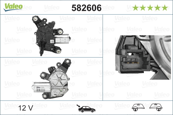 Ruitenwissermotor Valeo 582606